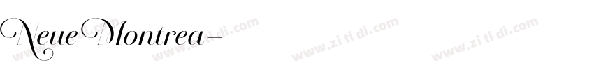 Neue Montrea字体转换